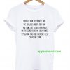 Sebastian Stan Quotes T-Shirt thd