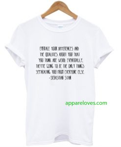 Sebastian Stan Quotes T-Shirt thd