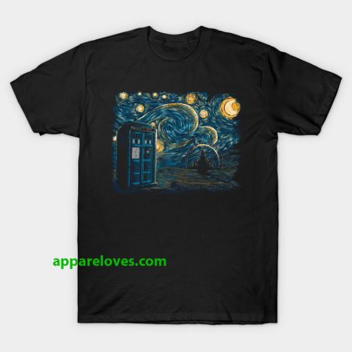 Starry Gallifrey - Doctor Who T-Shirt thd