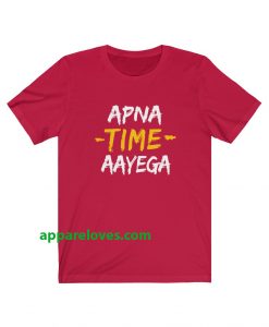 Apna Time Aayega Red T Shirt thd
