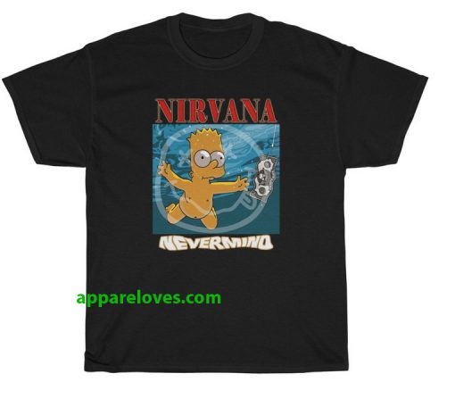 Bart Simpson Nirvana Nevermind T-shirt thd