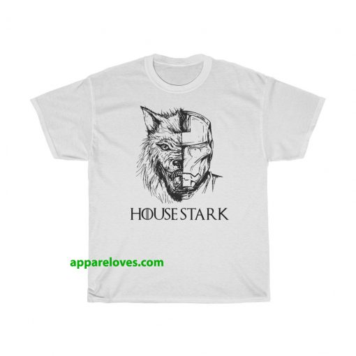 Direwolf Iron Man House Stark T-Shirt THD