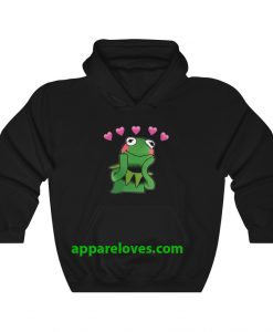 Kermit In Love Hoodie thd