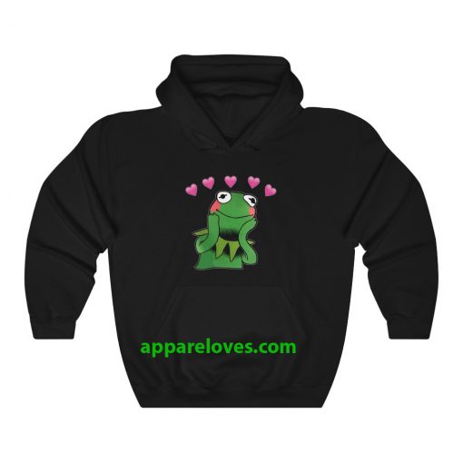 Kermit In Love Hoodie thd