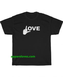 Love Middle Finger Logo T-Shirt thd