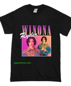 Winona Ryder T Shirt Black thd