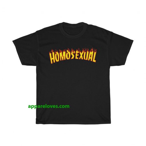 Homosexual Thrasher Flame T Shirt thd