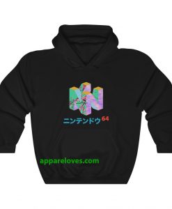 Japanese Nintendo 64 Unisex hoodie thd