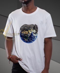 Elephant Earth Artistic T-shirt
