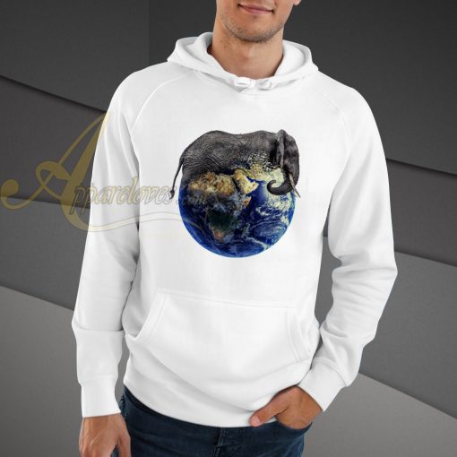 Elephant Earth Artistic hoodie