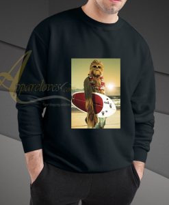 Star Wars Chewbacca Surfing sweatshirt
