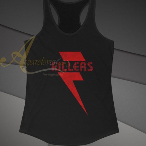 The Killers Brandon Flowers Red Bolt Tanktop