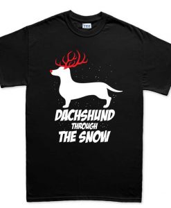 Dancing Dachshund Through The Snow tshirt