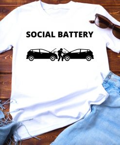 Social Battery Unisex T Shirt