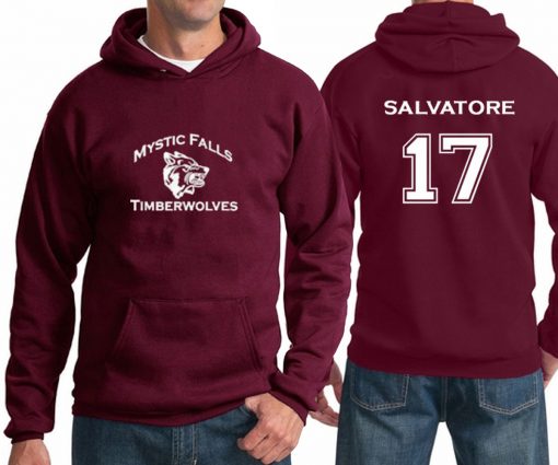 mystic falls timberwolves salvatore hoodie