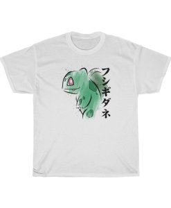 Bulbasaur Pokemon Water Colour Effect T Shirt