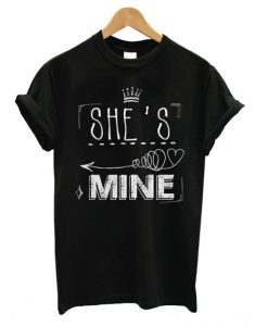 She’s Mine Arrow Black Adult T shirt