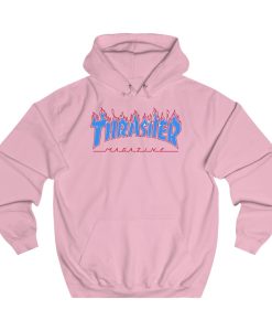 Thrasher Flame Light Pink Hoodie