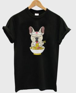 japanese ramen doggy t-shirt
