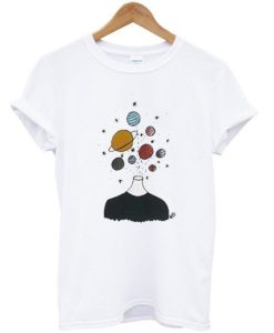 Minimalist Popping Planets T-Shirt