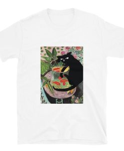 Cat Matisse Fish Tank Funny Art T Shirt