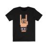 Pixel Art Rock Hand T-Shirt