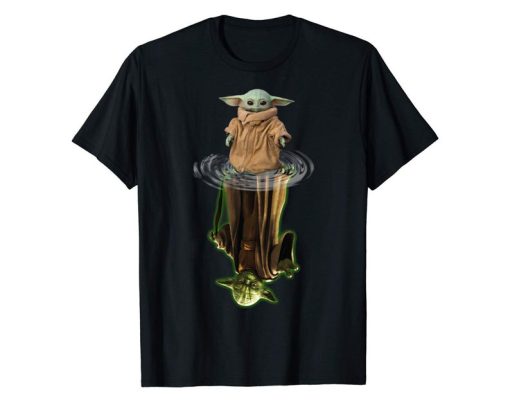 Baby Yoda and Yoda Water Reflection Shirt