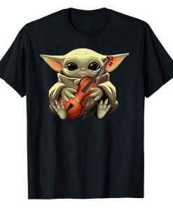 Baby Yoda hug Violin shirt