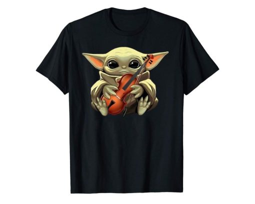 Baby Yoda hug Violin shirt