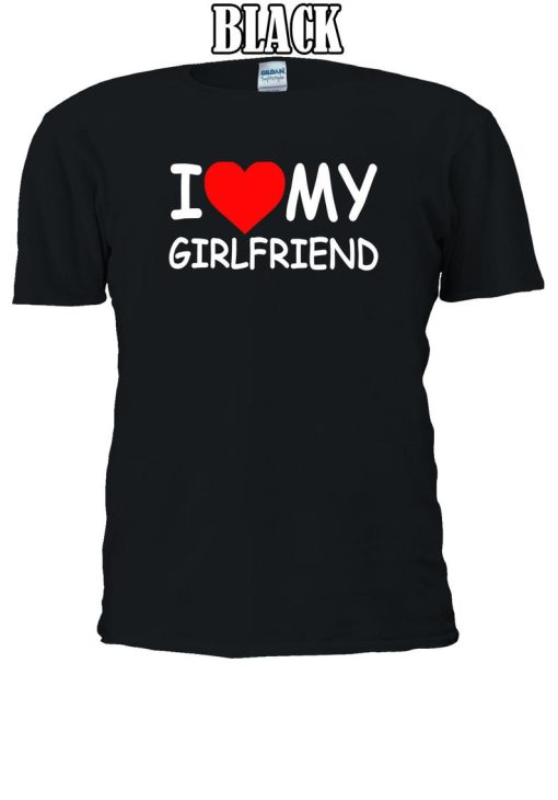 I Love My Girlfriend Heart T-shirt