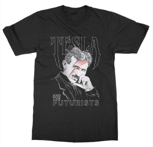 Tesla David Bowie Parody T-Shirt