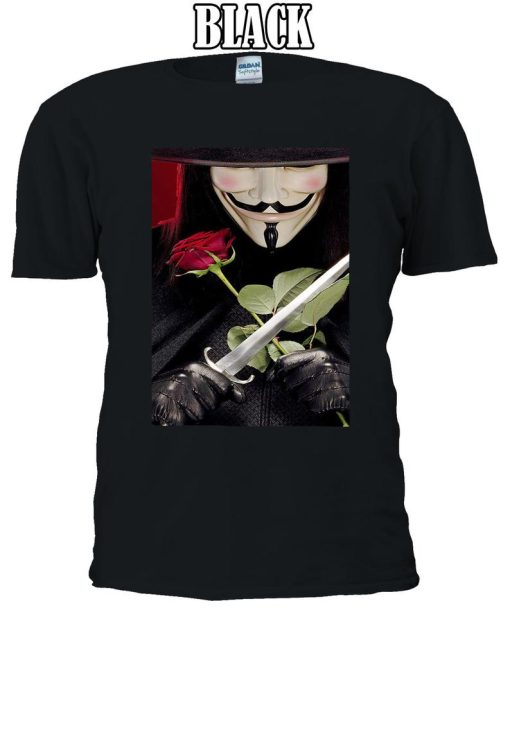 V For Vendetta Anonymous Mask Guy T-shirt