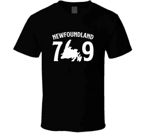 Newfoundland 7 Island 9 All White Tshirt