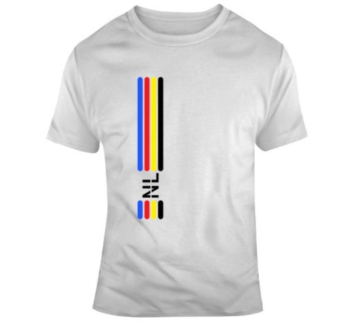 Newfoundland Nl Coloured Vertical Stripes T Shirt