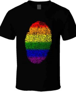Pride Fingerprint Rainbow Colors TShirt
