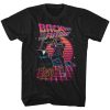 Back To The Future Synthwave Future Black Adult T-Shirt