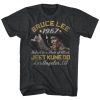 Bruce Lee Box Smirk Black Tshirt
