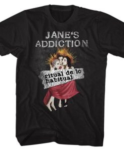Jane's Addiction Ritual De Lo Habitual Black Adult T-Shirt