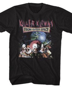Killer Klowns From Outer Space Klowns In Space Black Adult T-Shirt