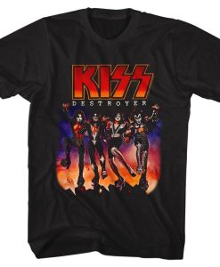 Kiss Destroyer Black Adult Classic T-Shirt