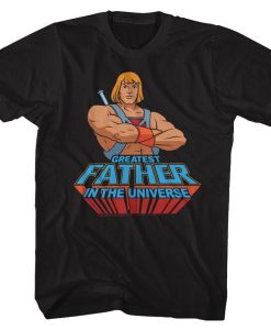 Masters of the Universe Greatest Dad Black Adult T-Shirt