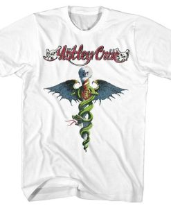 Motley Crue Dr. Feelgood White Adult T-Shirt