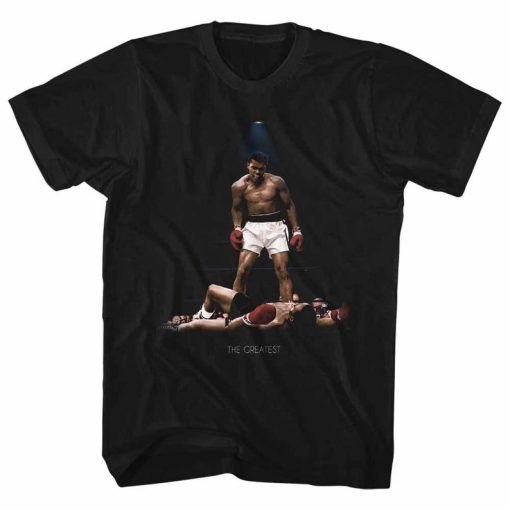 Muhammad Ali All Over Again Reg Black Adult T-Shirt