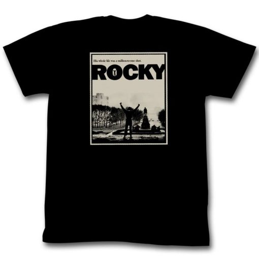 Rocky Million To One Black T-ShirtRocky Million To One Black T-Shirt