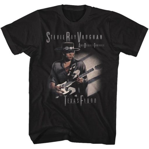 Stevie Ray Vaughan Texas Flood Too Black Adult T-Shirt
