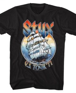 Styx 77 Tour Black Adult T-Shirt