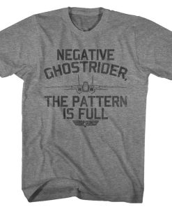 Top Gun Negative Ghostrider Graphite Heather Adult T-Shirt