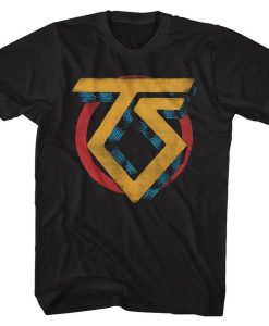 Twisted Sister Vintage TS Logo Black Adult T-Shirt