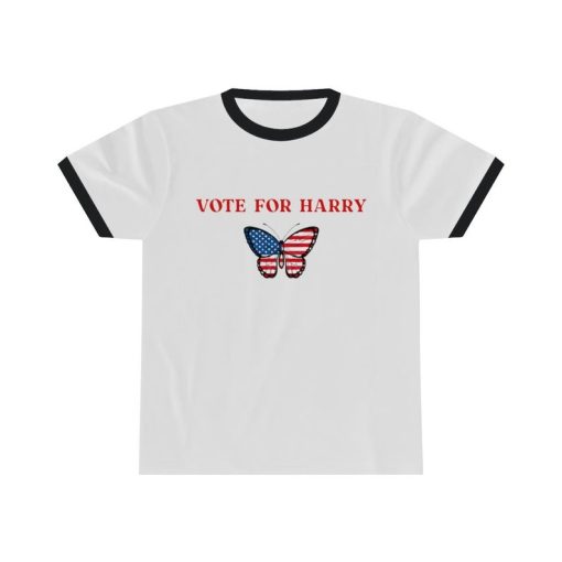 Vote For Harry , USA Butterfly T-shirt, Election Shirt