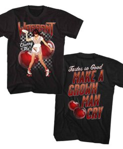 Warrant Cherry Pie Double Sided Black Adult T-Shirt